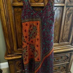 Floral Patterned Dress - Multicolor